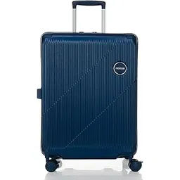 american tourister Alcove+ 67 CM Medium Luggage Bag with TSA Lock & 8 Wheels Hard PC Check-in Suitcase/Trolley Bag for Travel/Holiday/Travel Bag with Double Spinne Wheels for Men & Women- Blue-picture-55