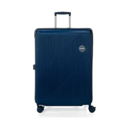 American Tourister Blue Alcove+ Striped Medium Hard Sided Checked Luggage-picture-34