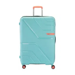 American Tourister Blue Upland Sport Textured Large Hard Sided Checked Luggage-picture-16