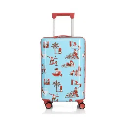 American Tourister Blue x Love Child Masaba Printed Small Hard Sided Cabin Trolley-picture-20