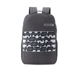 AMERICAN TOURISTER Unisex Grey Brand Logo Backpack-picture-27