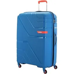 american tourister Upland Sport 79 CM Large Checkin Polypropylene (PP) Hard 4 Wheels Spinner Luggage/Suitcase/Trolley Bag for Travel (Mediterranian Blue)-picture-26