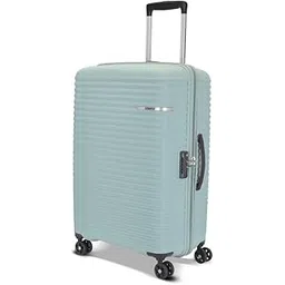 american tourister Liftoff+ with TSA Lock & 8 Wheel, 67 CM Medium Hard PP Check-in Suitcase for Travel/Trolley Bag for Travel/Travel Bag with Double Wheel for Women & Men - Seafoam Blue image 1