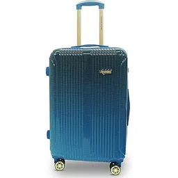 american traveller Flyambere Trolley Bag Set | Premium Polycarbonate | Durable Hard Shell Luggage | Scratch-Resistant | Silent Spinner Wheels | Travel Suitcase (24, Matellic Blue Gradient)-picture-34