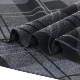 american trends Mens Winter Warm Cashmere Scarf Plaid Tassel Scarf for Men Soft Long Cotton Scarves, Z Black & Grey Diamond3, One Size image 5