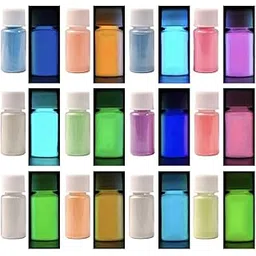 Americos Chemicals Private Limited Skin Safe Long-Lasting 6 Color Glow in The Dark Pigment Powder in UV Lamp Epoxy Resin Luminous Dye Powder 5 g Each (Multicolour, Total 30 g)-picture-20