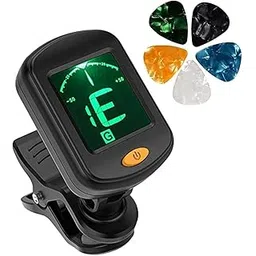 AMG Music Guitar Tuner for Acoustic Guitar Clip On Digital Guitar Tuner with LCD Display for Ukulele Acoustic Guitar-picture-10