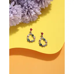 AMI Contemporary Gold-Plated Drop Earrings-picture-15