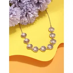 AMI Gold-Plated Pearl Shell Necklace-picture-38