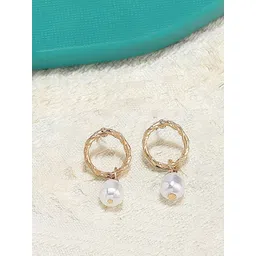 AMI Gold-Toned Contemporary Drop Earring-picture-36