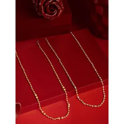 AMI Set Of 2 Gold-Plated Contemporary Bling Chains-picture-37