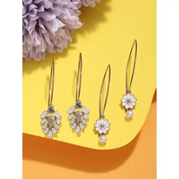 AMI Set Of 2 Gold-Plated Contemporary Drop Earrings-picture-38