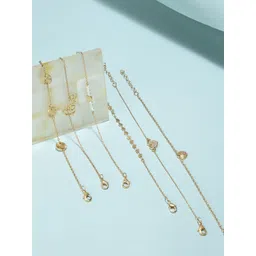 AMI Women Set of 6 Gold-Plated Armlet Bracelet-picture-28