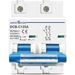 amiciSmart DC Circuit Breaker, 125A 1000V MCB for PV/Solar System-image-9