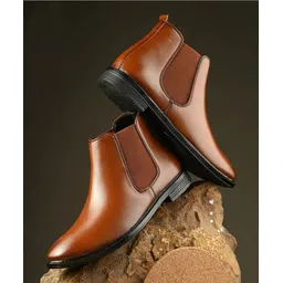 amico Synthetic Leather Lightweight Comfortable Trendy Walking Outdoor Slip On Chelsea Boots For Men-picture-22