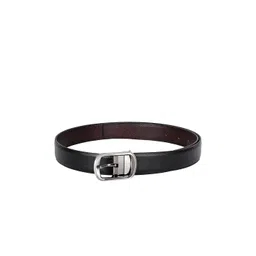 amicraft Men Black & Black Reversible Leather Solid Belt-picture-35
