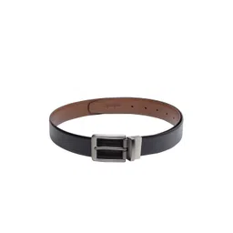 amicraft Men Black & Brown Textured Leather Reversible Belt-picture-40