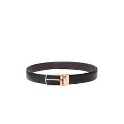 amicraft Men Black & Brown Textured Reversible Belt-picture-10