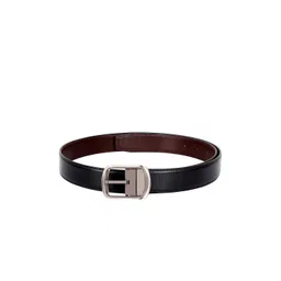 amicraft Men Black & Brown Textured Reversible Belt-picture-11