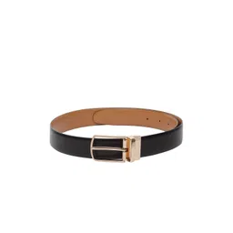 amicraft Men Black & Tan Brown Reversible Solid Belt-picture-37