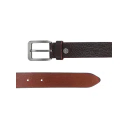 amicraft Men Brown Solid Genuine Leather Belt image 2