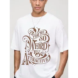 AMIGOS Men Typography Printed Round Neck Cotton Relaxed Fit T-shirt-picture-43