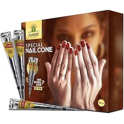 Amina Henna Lado Mehendi Nail Cone | Nail Mehendi Cone (24 Cones)-picture-11