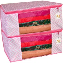 AMIRA INDUSTRIES Designer saree cover/Travel bag/Storage Box/Cloth organizer/Cloth cover Cotton Laundry Bag-picture-14