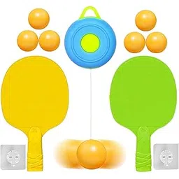 Amitasha Hanging Table Tennis Trainer Portable Ping Pong Physical Activity Toy for Kids with 2 Racket & 6 Balls Pingpong for Outdoor & Indoor Games-picture-22