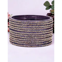 AMITFASHION Set Of 12 Zircon Studded Bangle-picture-12