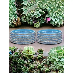 AMITFASHION Set Of 12 Zircon Studded Bangles-picture-32