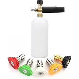 AMMK POWER TOOLS Foam Cannon 1 Litre Bottle Snow Foam Lance with 5 Nozzle Tips for Pressure Washer-image-15