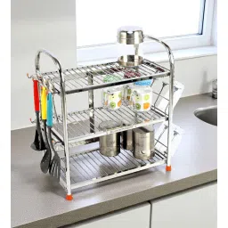 Stainless Steel 18 x 11 Inches Kitchen Racks By Amol-picture-25