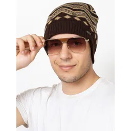 Amoldo Unisex Printed Woollen Beanie-picture-24
