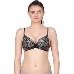 amour secret Amour Secrt Women's Everyday Medium Push-Up Jacquard Net Lace Bra RLPD2141-picture-26