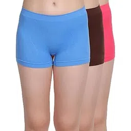 amour secret Amour Secrt Women's Extra Soft Nylon Spandex Seamless Medium Rise Boy Short Panty RLP071-picture-11