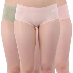 amour secret Amour secrt Women's Seamless Nylon Spandex Fabric with sey Jacquard Design mid Rise Hipster Panty with Wicking Technology P3328-picture-48