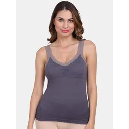 Amour Secret Blue Lightly-Padded Stretch Fit Seamless Camisoles-picture-20