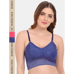 Amour Secret Pack of 2   Floral Bralette Bra-picture-13