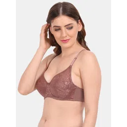 Amour Secret Pack of 2 Floral Underwired Non-Padded Push-Up Bra image 2