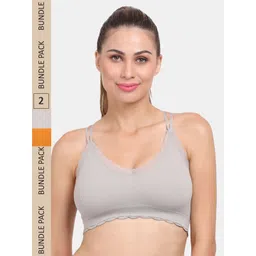 Amour Secret Pack of 2 Lightly Padded Sports Bra-picture-25