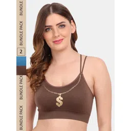 Amour Secret Pack of 2 Lightly Padded Sports Bra-picture-10