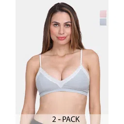 Amour Secret Pack of 2 Seamless Lightly Padded Bra PD9068_Gry_Rbn-picture-38