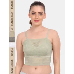 Amour Secret Pack Of 3 Floral Bralette Lace Bra-picture-32