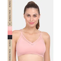 Amour Secret Pack Of 3 Lightly Padded Anti Odour Sports Bra-picture-25