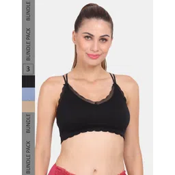 Amour Secret Pack of 3 Lightly Padded Anti-Odour Sports Bra-picture-39