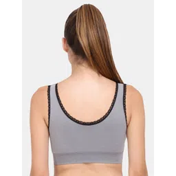 Amour Secret Pack of 3 Lightly Padded Anti-Odour Sports Bra S998_Blk_Gry_Ylw image 5