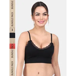 Amour Secret Pack Of 3 Lightly Padded Non-Wired Workout Bra-picture-33