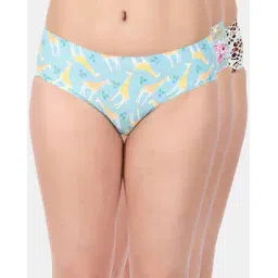 amour secret Pack of 3 Printed Hipster Panties with Elasticated Waist-picture-13