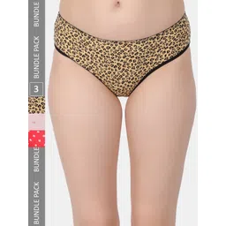 Amour Secret Pack Of 3 Printed Leak Proof Hipster Briefs P2013_Ylw_Red_Lpnk-picture-28